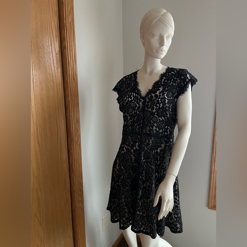 H&M Black Lace Mini Dress
